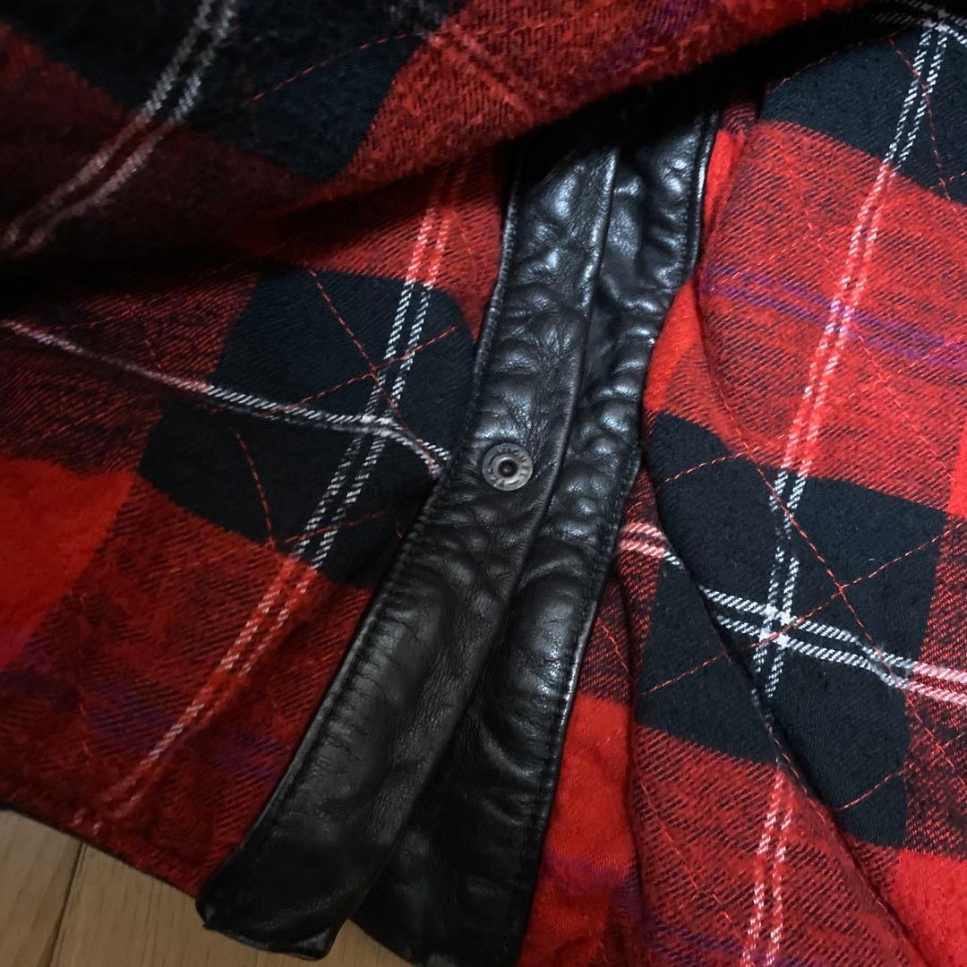 トゥモローランド BLUE WORKラムレザー ハンティングジャケット L