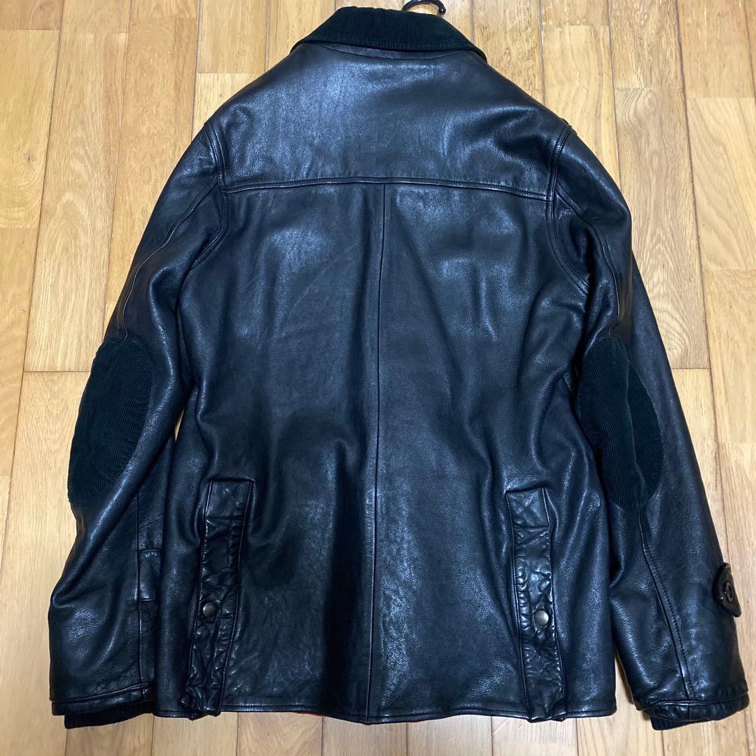 トゥモローランド BLUE WORKラムレザー ハンティングジャケット L