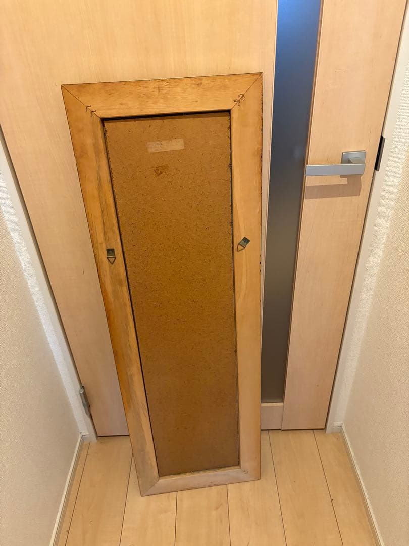 イタリア製 アンティークミラー　壁掛け 鏡 花模様 ウォールミラー