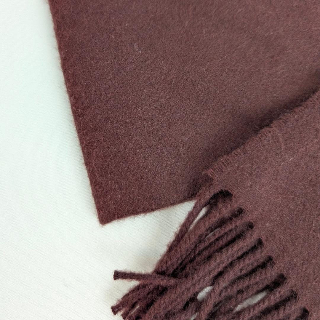 ★美品★ ジョンストンズオブエルガン カシミヤストール マフラー 茶系