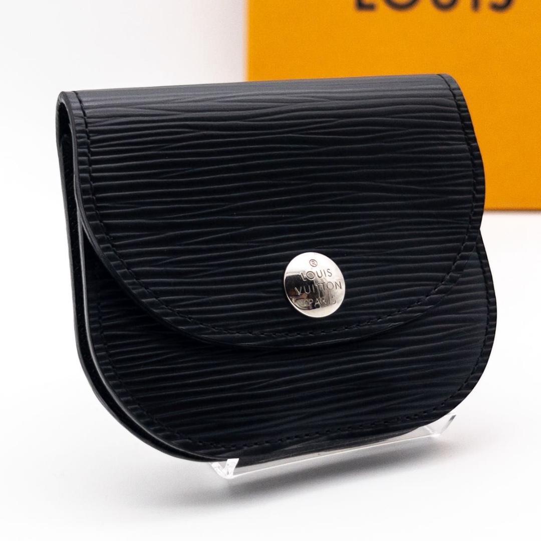 【超極美品】ルイヴィトン　ポルトモネアコルディオン　エピ　ケース　黒