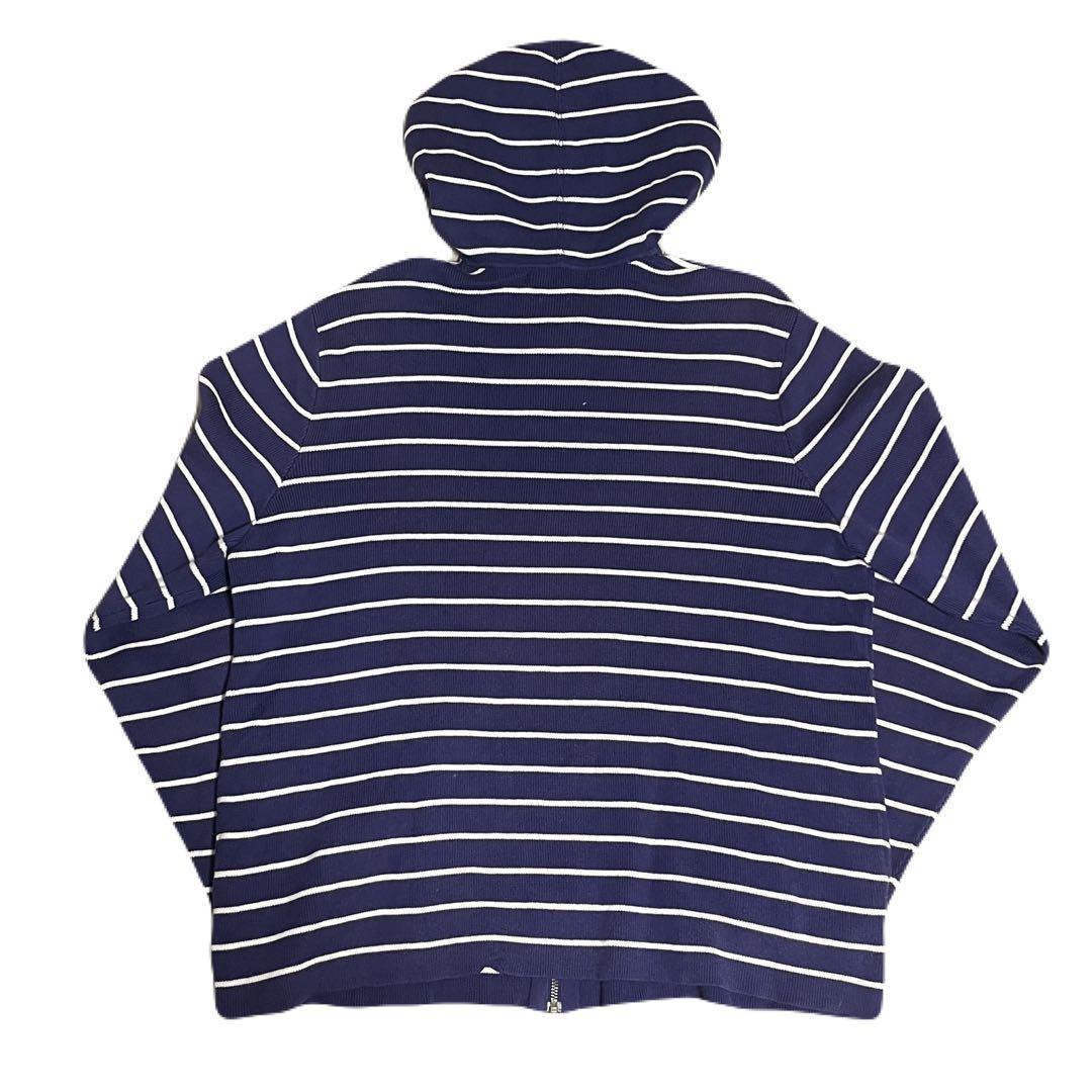 polo ralph lauren ボーダー　ジップパーカー　コットン