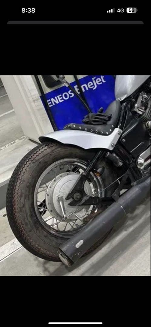 ガレージt&f リアフェンダー　ショート　ドラッグスター400 シート付き