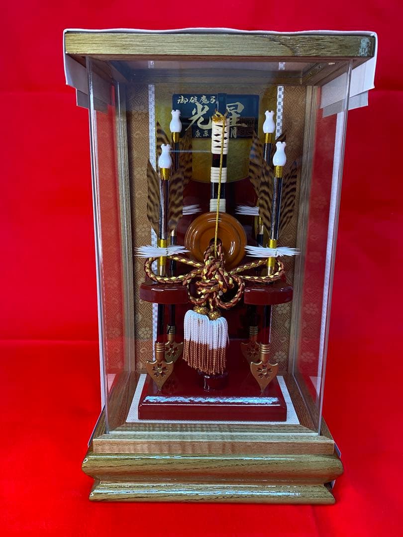 東京久月　破魔弓　アクリルケース　９号・間口約２１×奥行約１４×高さ約３４㎝