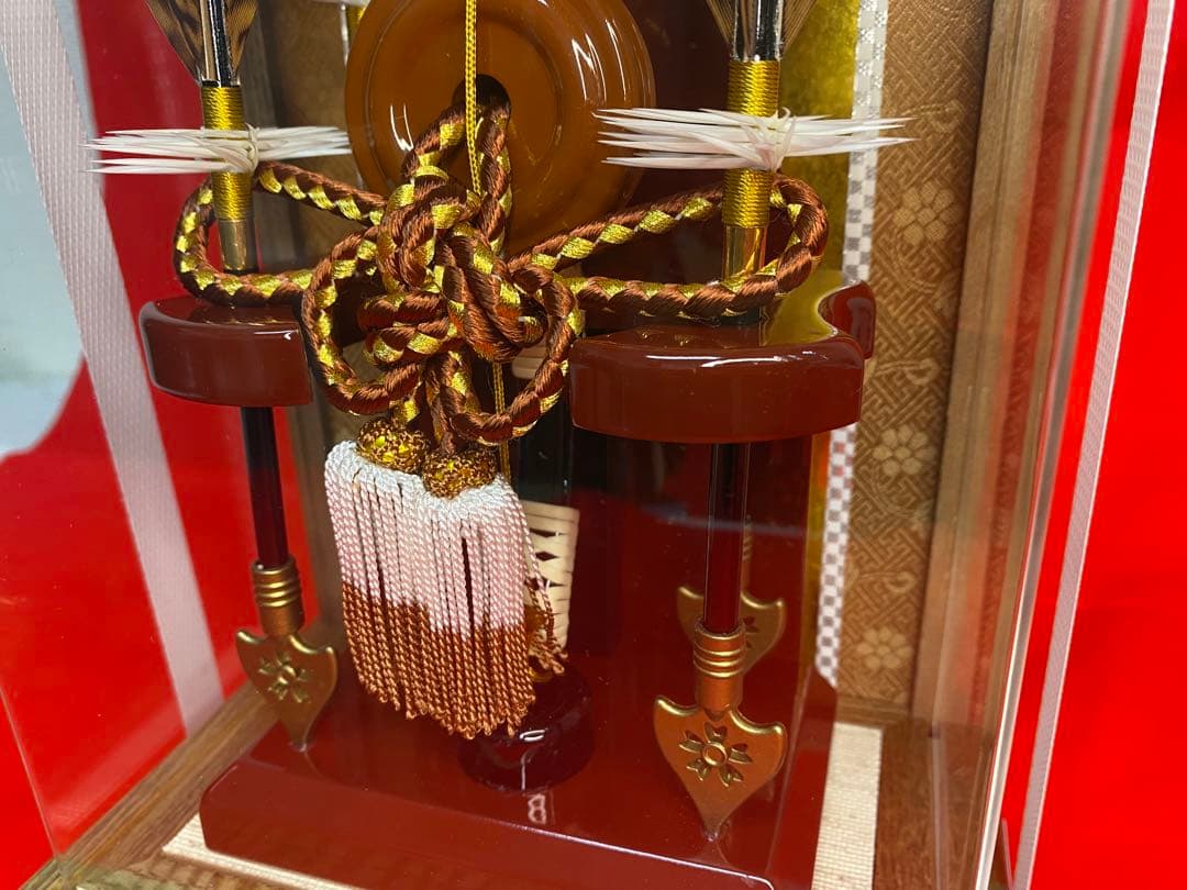 東京久月　破魔弓　アクリルケース　９号・間口約２１×奥行約１４×高さ約３４㎝