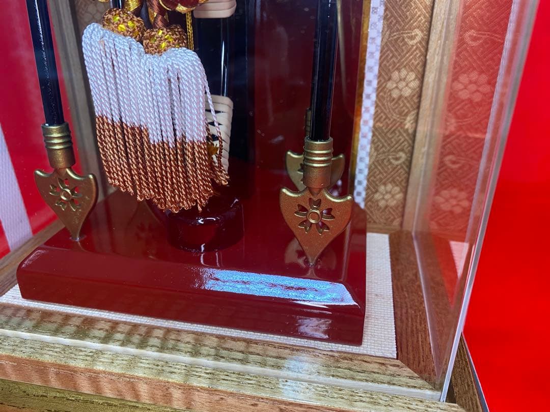 東京久月　破魔弓　アクリルケース　９号・間口約２１×奥行約１４×高さ約３４㎝