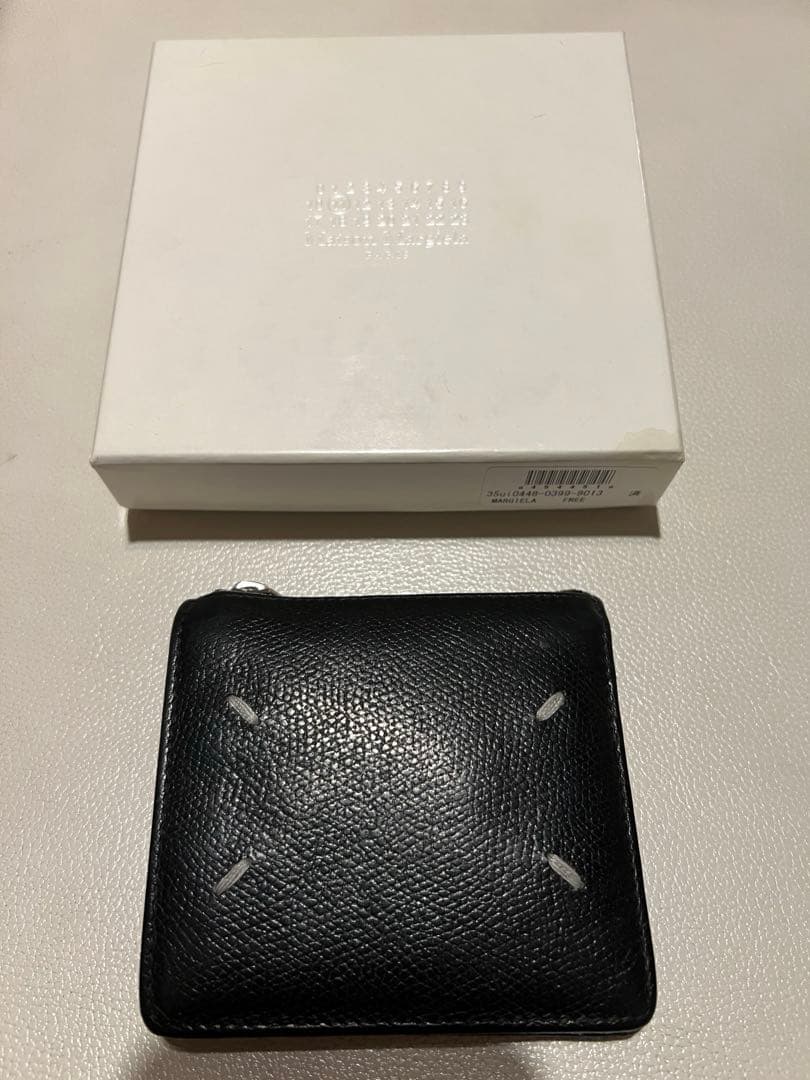 【美品】Maison Margiela メゾンマルジェラ　ブラック 二つ折り財布