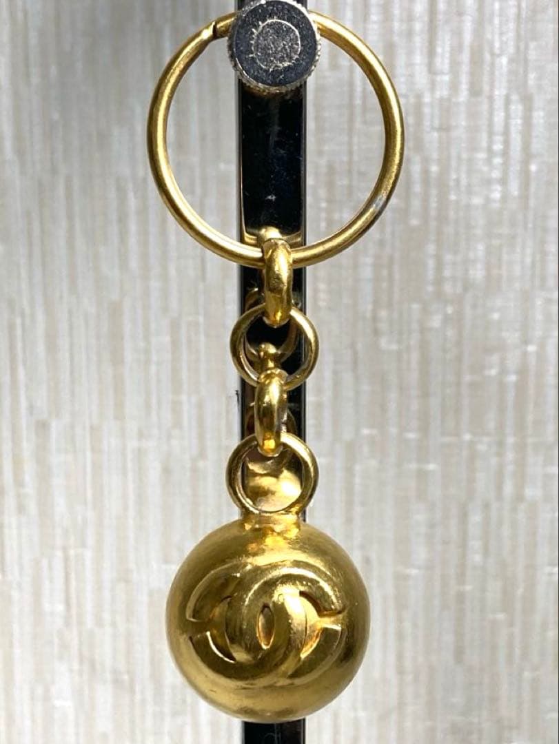 良品　CHANEL シャネル　ココマーク　ゴールド金具　キーホルダー　チャーム