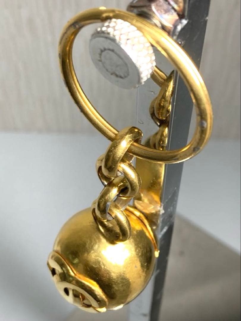 良品　CHANEL シャネル　ココマーク　ゴールド金具　キーホルダー　チャーム