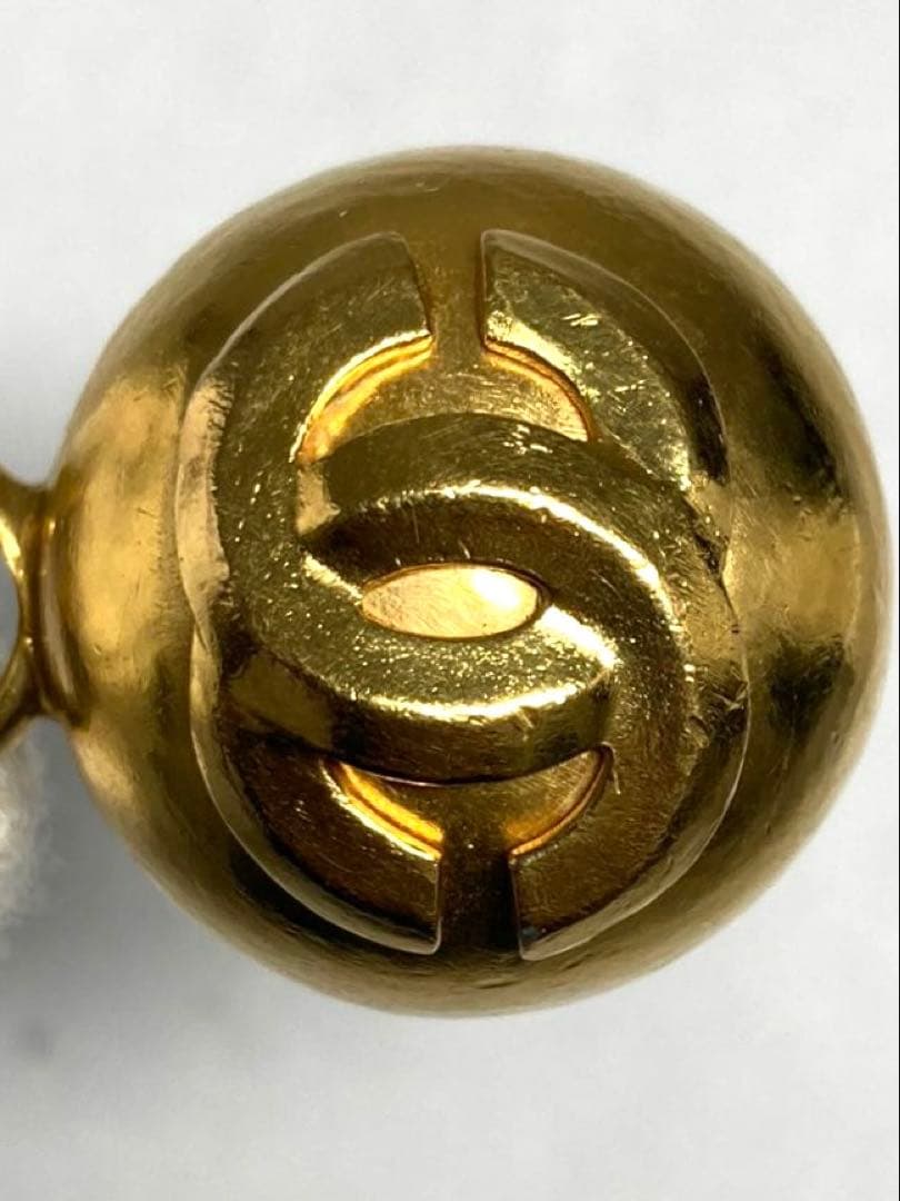 良品　CHANEL シャネル　ココマーク　ゴールド金具　キーホルダー　チャーム