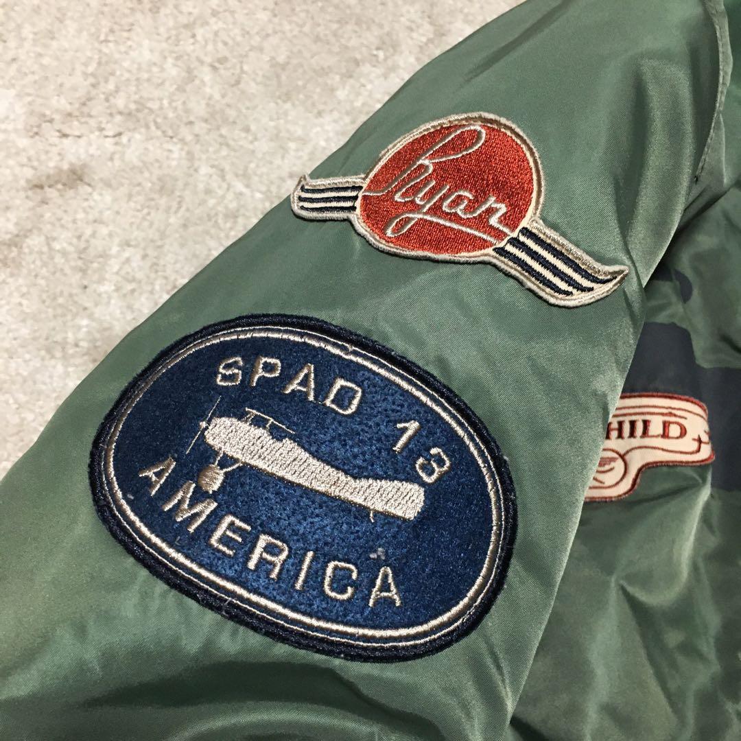 avirex ♫ MA-1 ワッペン XL カーキ フライトジャケット
