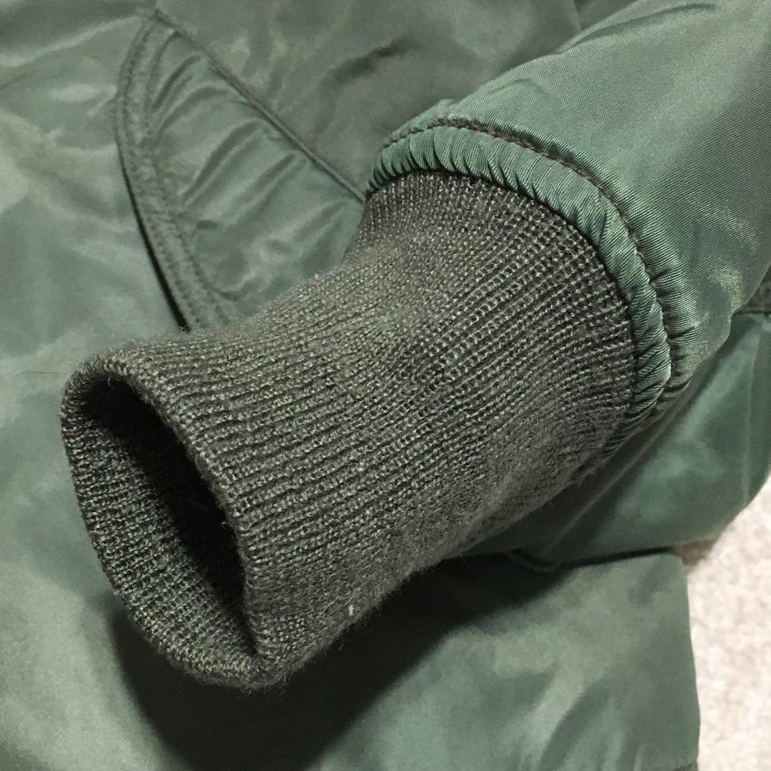 avirex ♫ MA-1 ワッペン XL カーキ フライトジャケット