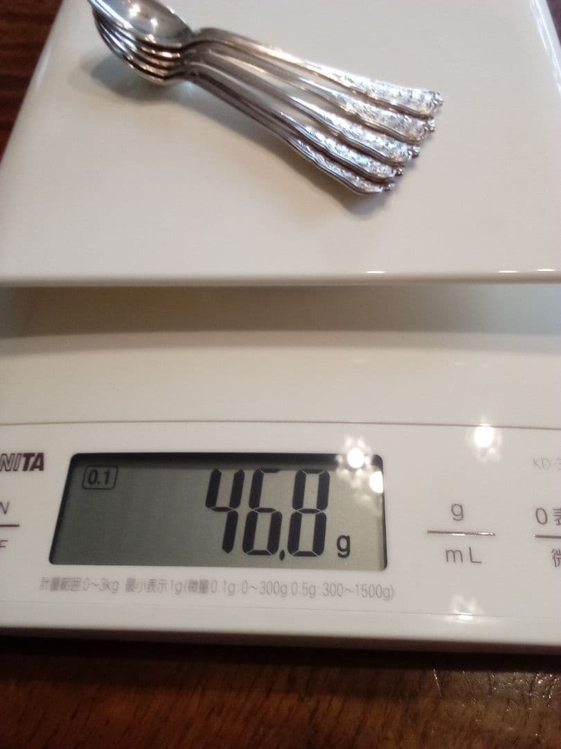 デンマーク シルバーコ—ヒ—スプーン ５本組