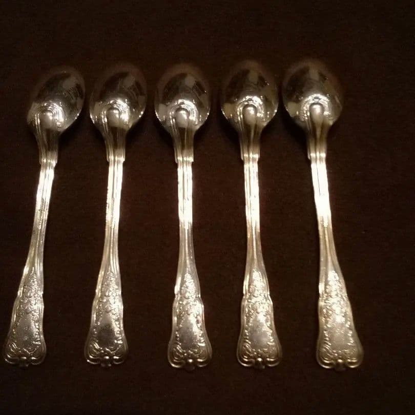 デンマーク シルバーコ—ヒ—スプーン ５本組