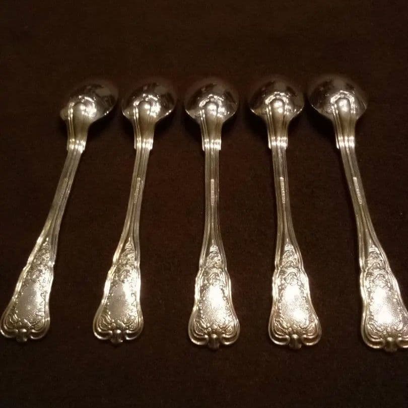 デンマーク シルバーコ—ヒ—スプーン ５本組
