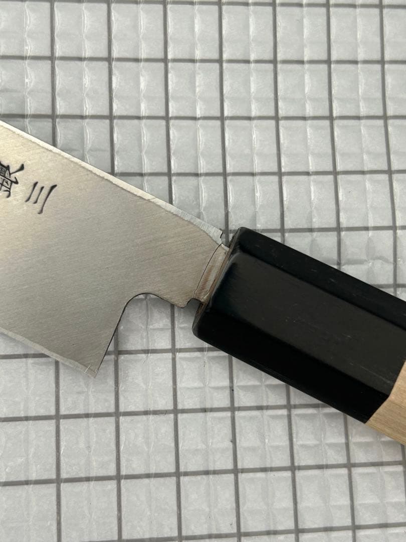 包丁 柳刃包丁 刺身包丁 210mm 銀三 ステンレス 水牛八角柄