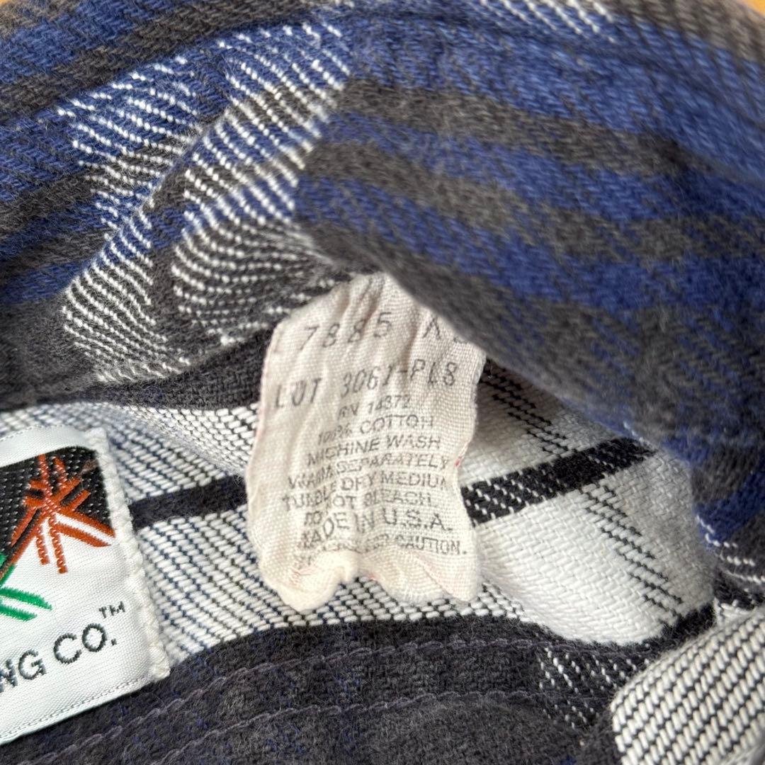 B.O.G. TRADING 80s USA製 ヘビーネルシャツ ヘビネル