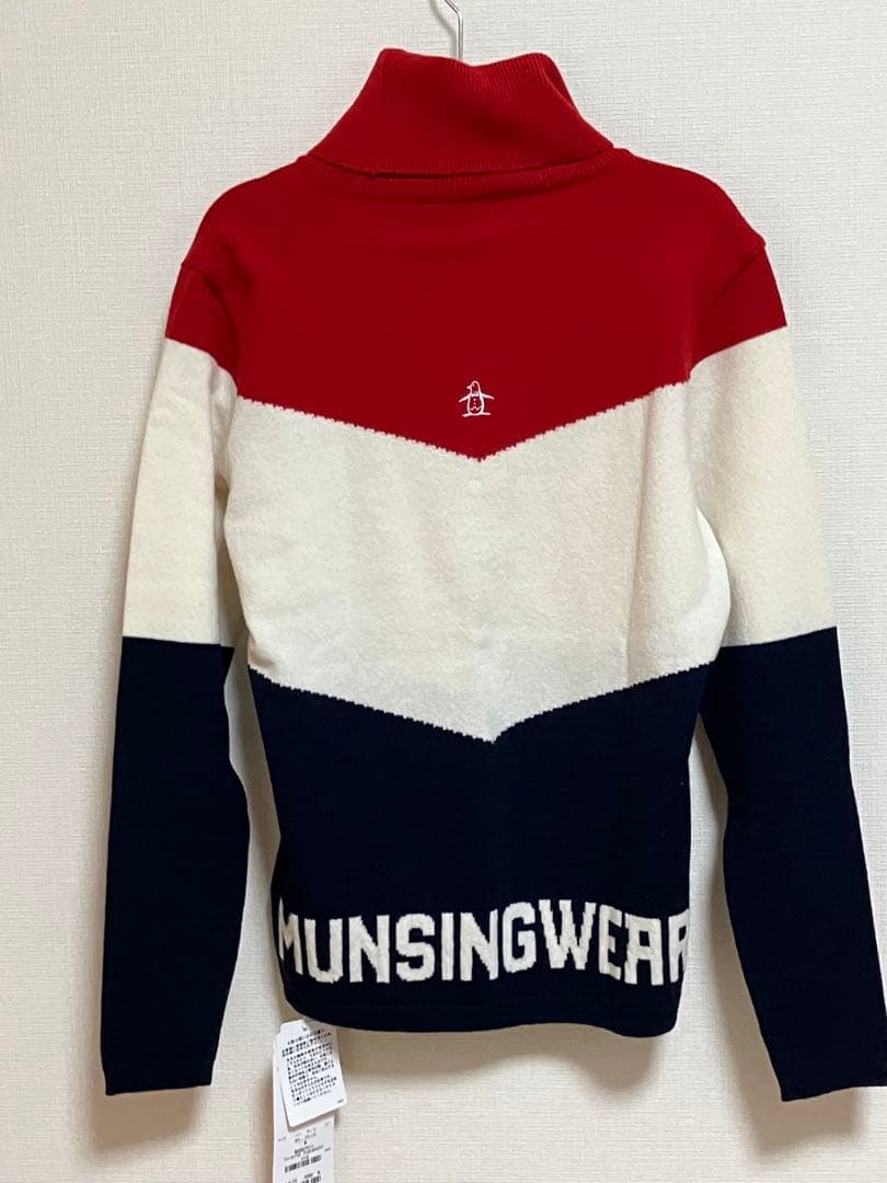 【タグ付き未使用品】Munsingwear タートルネックセーター