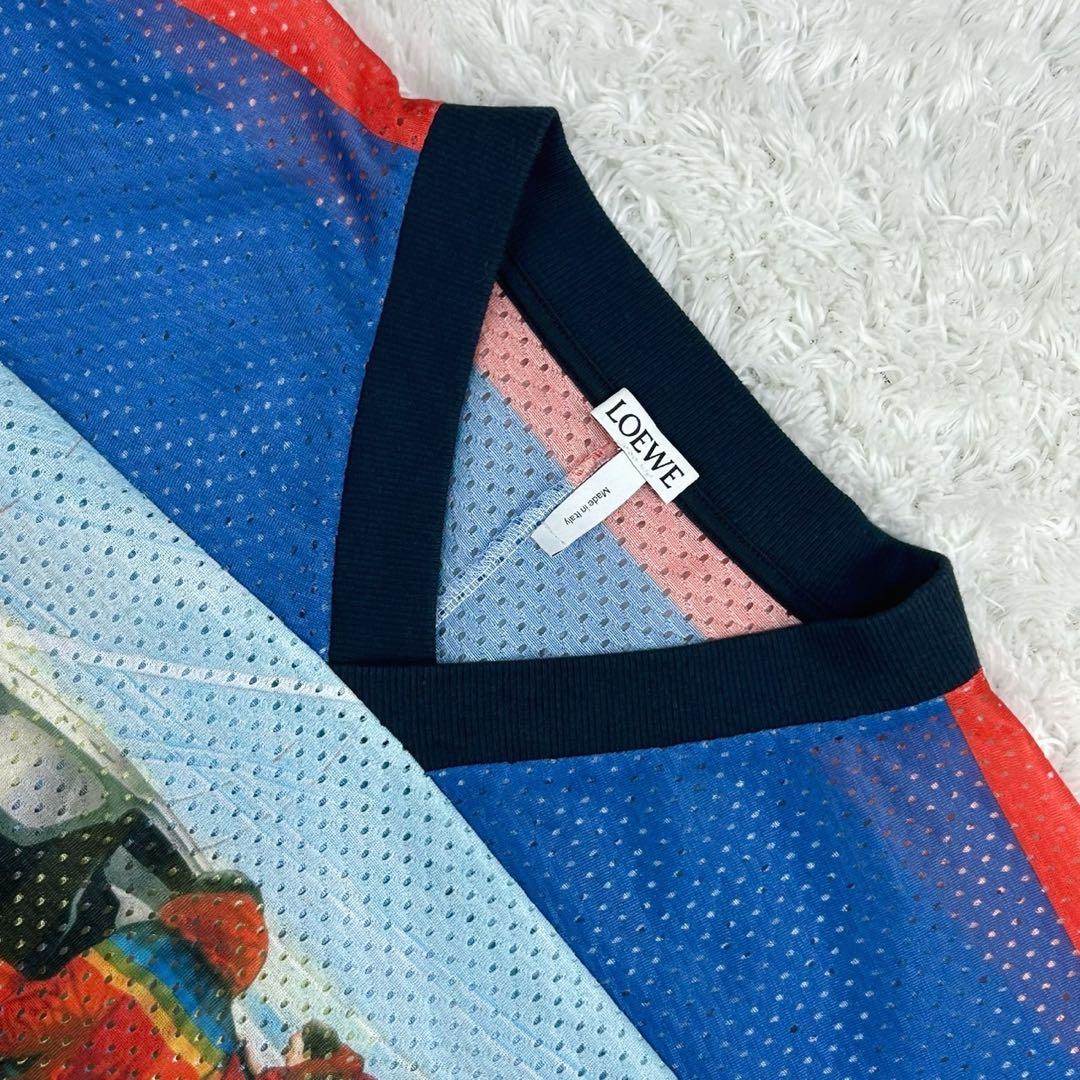 【超希少モデル】ロエベ☆総柄ゲームシャツ フットボールシャツ レーシング