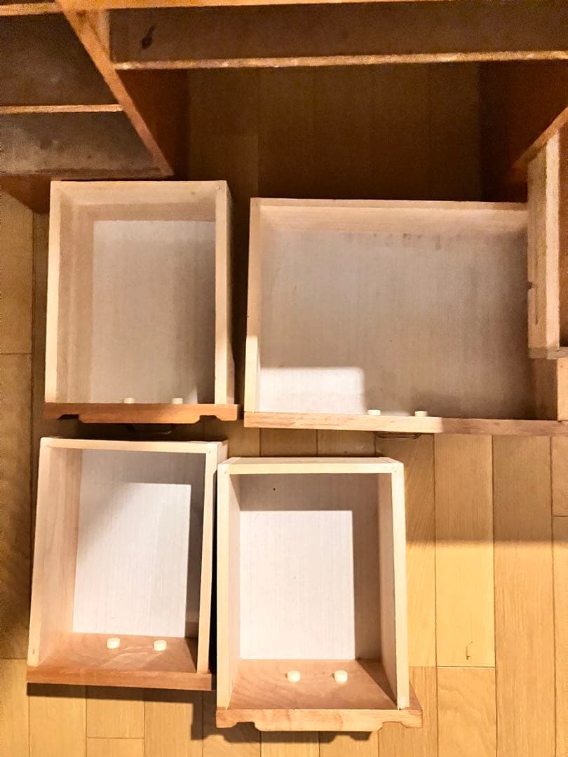 3面鏡ナチュラルウッド ドレッサー・鏡台