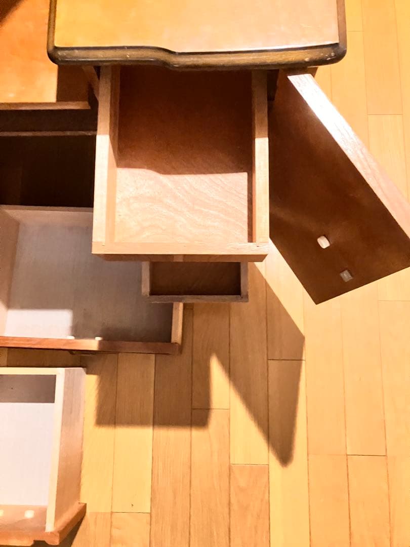 3面鏡ナチュラルウッド ドレッサー・鏡台