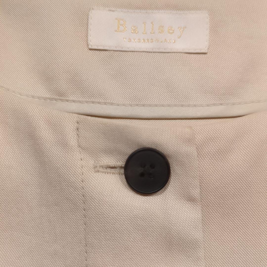 極美品 Ballsey セルロースツイル パフスリーブオールインワン 34