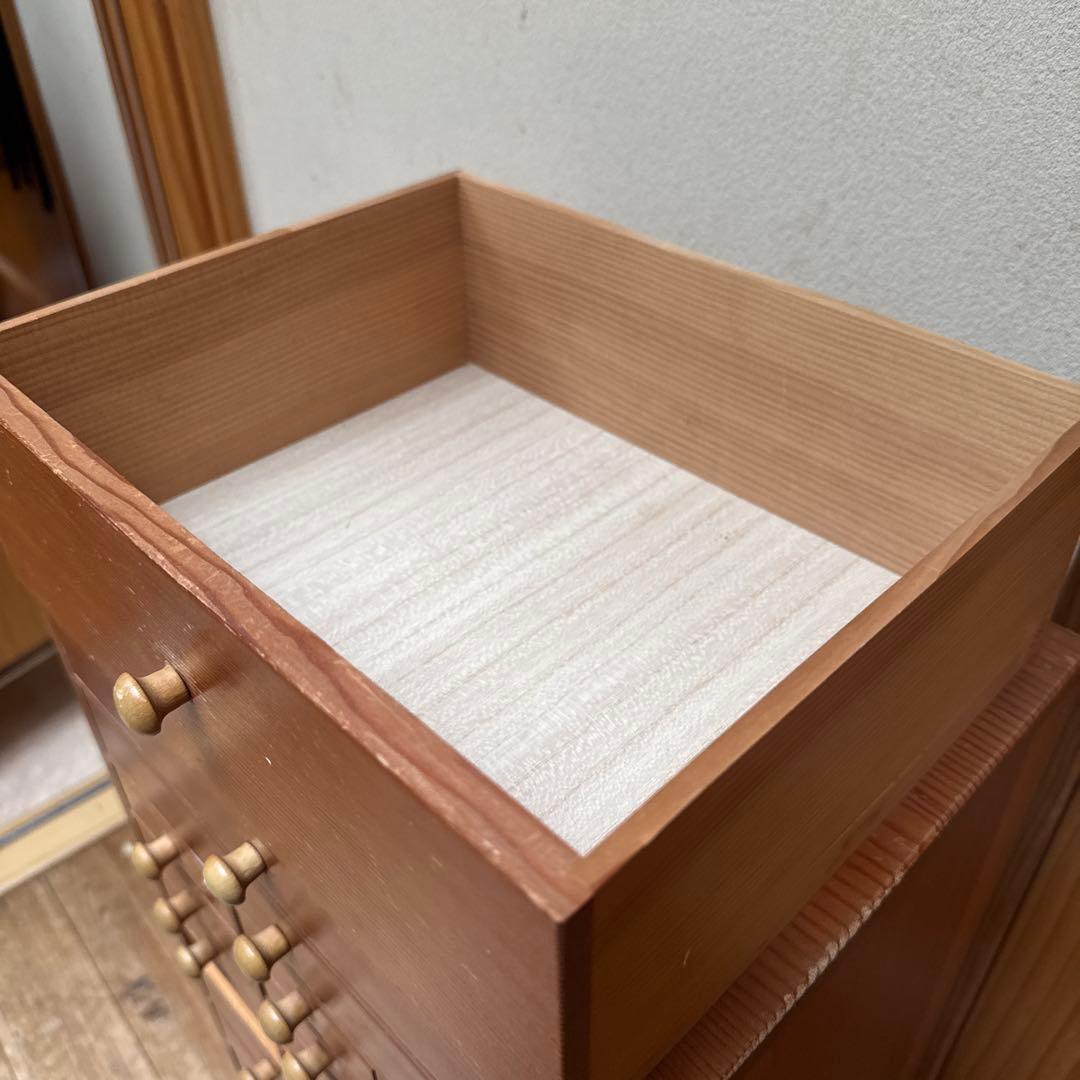 アンティーク木製多段引き出し１９杯