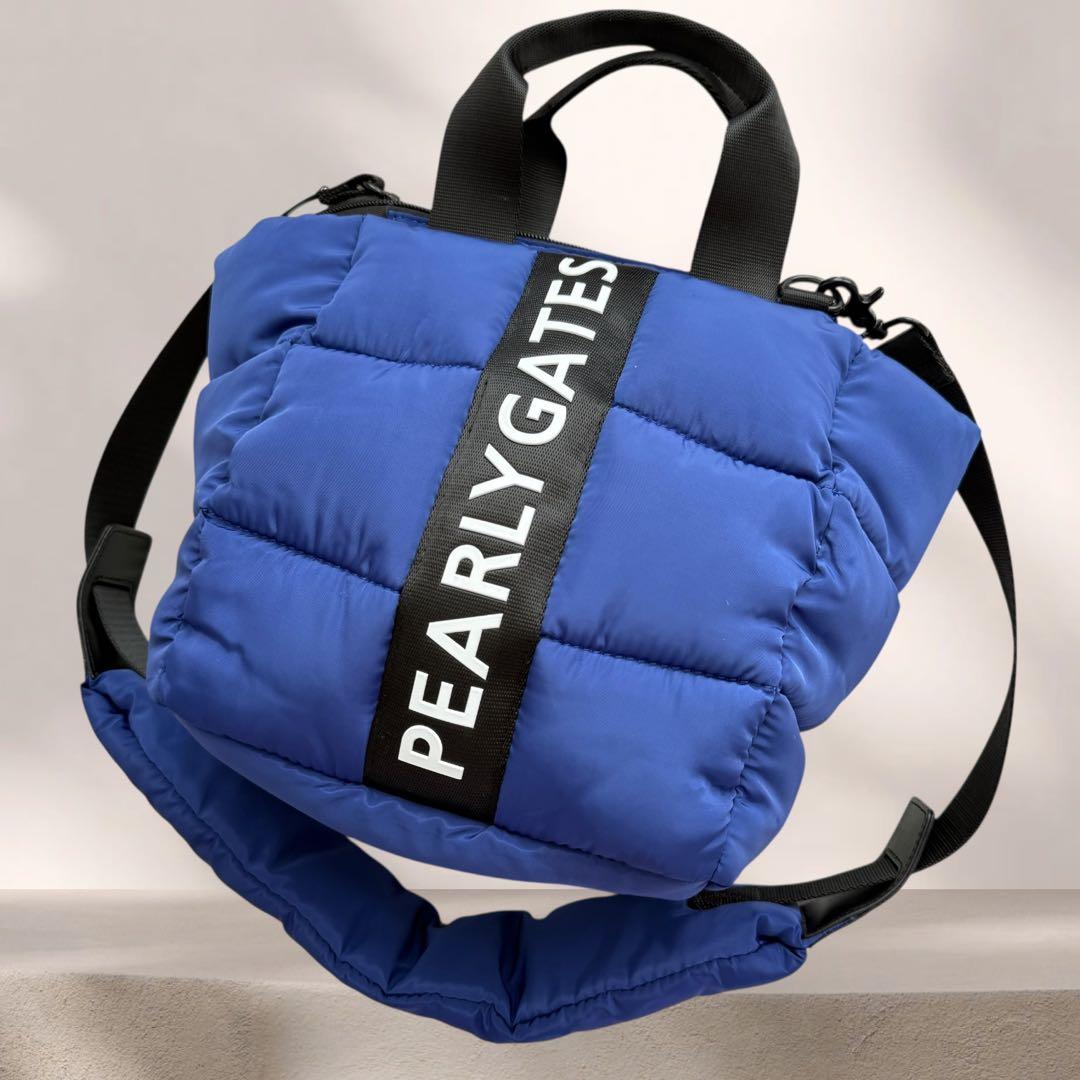 パーリーゲイツ　カートバッグ　ショルダー付 青　2way ロッカーバッグ　トート