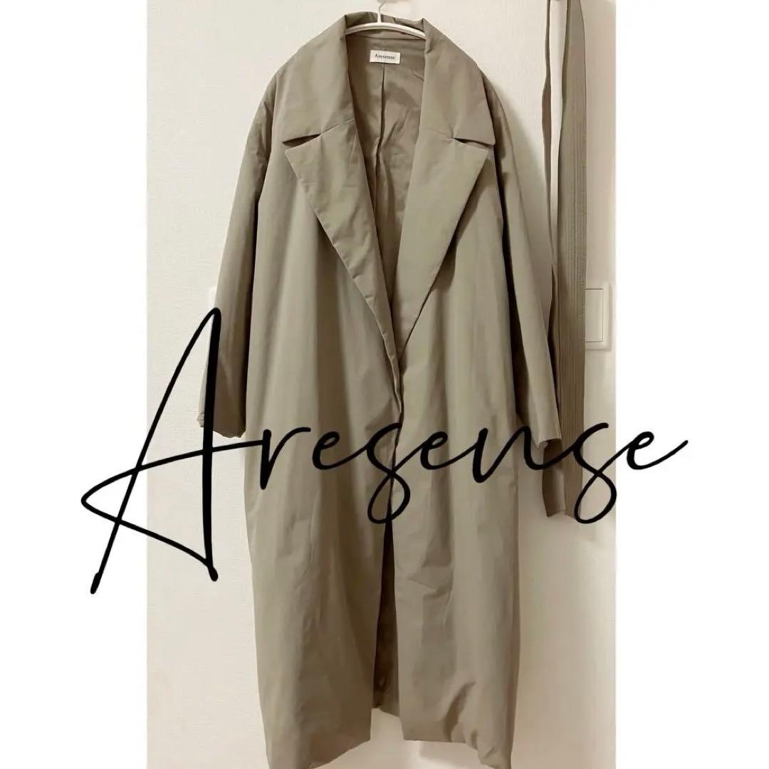 AresenseアーセンスTEXBRID中綿トレンチコートキャメルベージュカーキ