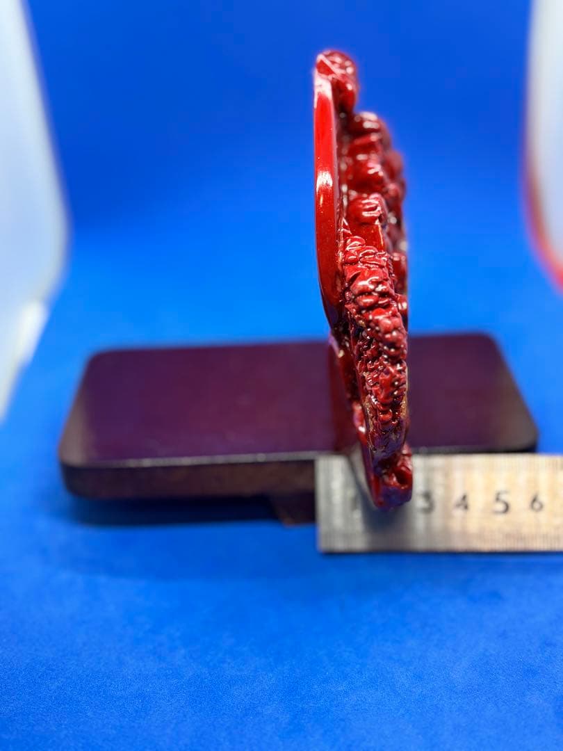 極美品 寿山石荔枝凍 八仙過海 精雕摆件約13×11×3cm370g 5895