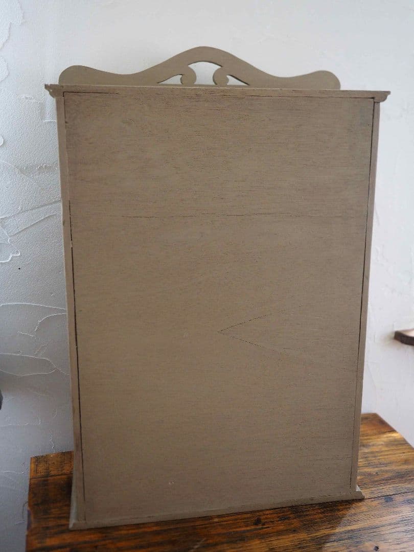 フランス　アンティーク　キャビネット　棚　ブロカント　ウォールシェルフ