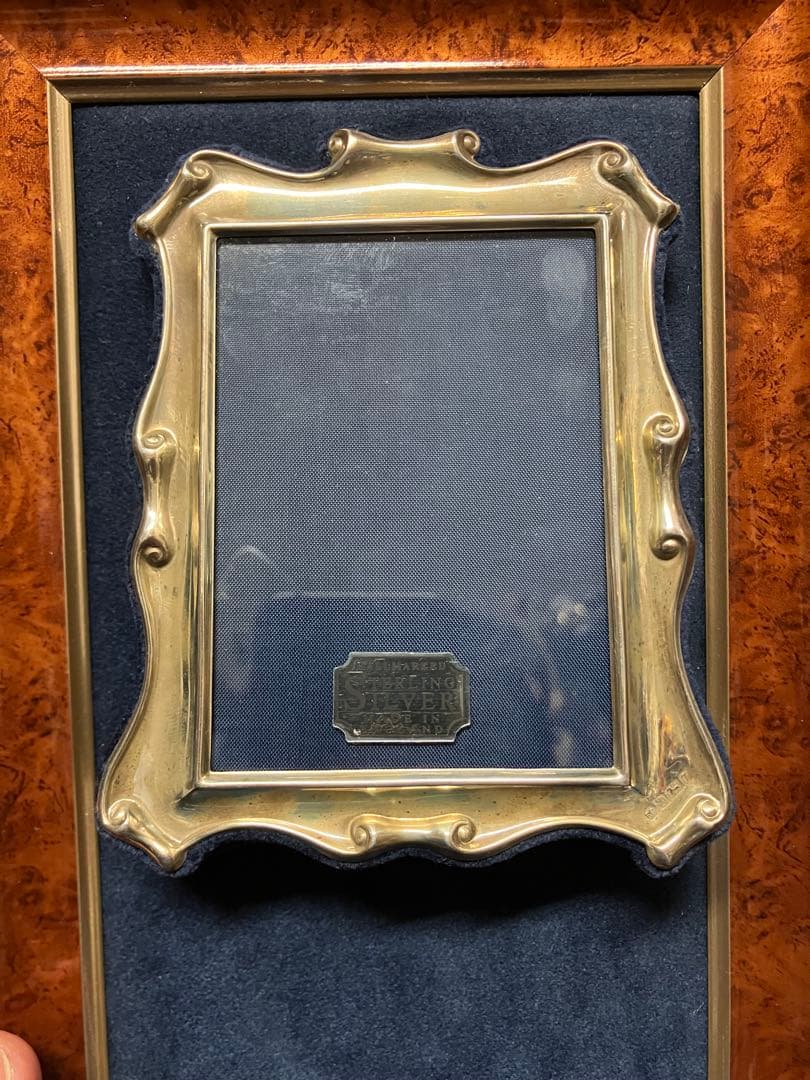 アンティークSIL925ミニ写真立てUK