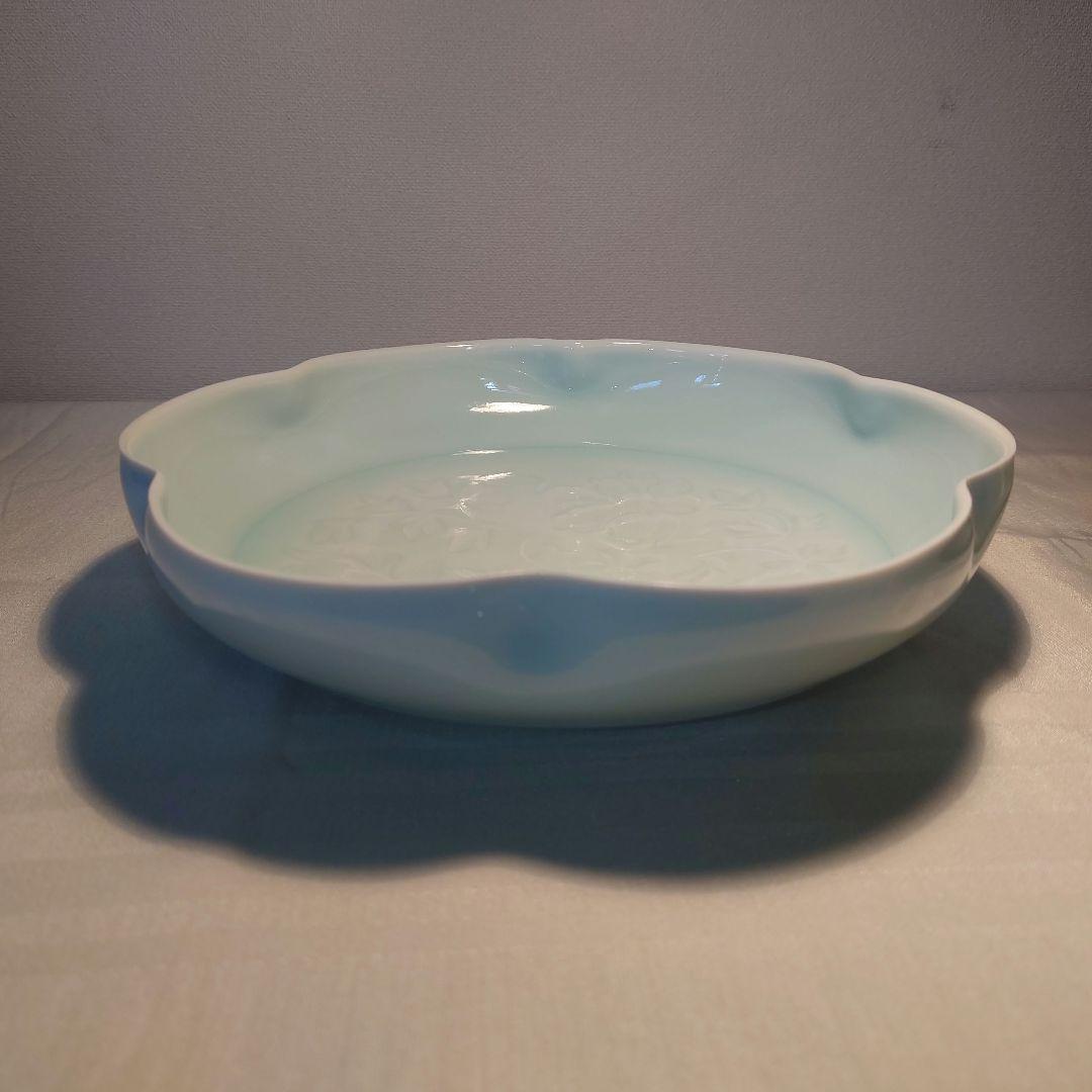 青白磁華唐草文鉢 菓子皿 菓子器 茶道