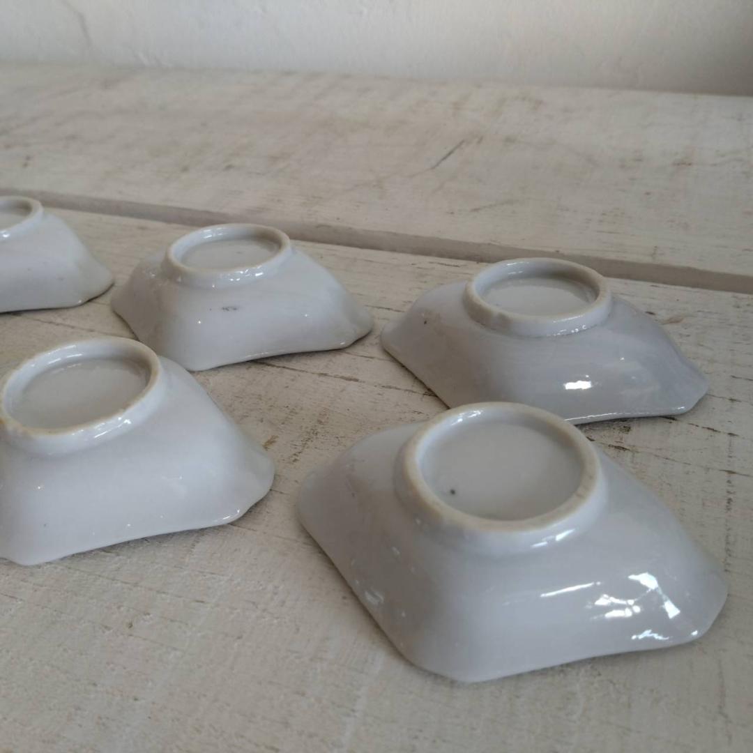 山水　小皿　豆皿　六客