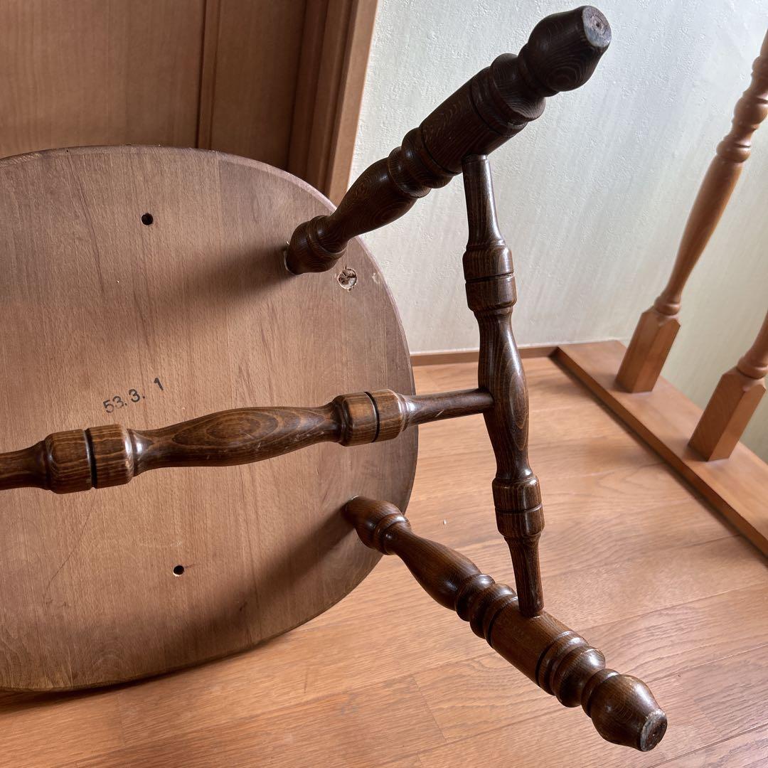 希少 柏木工 ビンテージ チェア 昭和 レトロ 椅子 アンティーク ブラウン