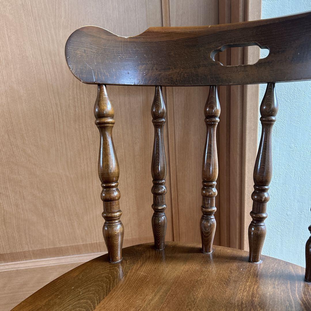 希少 柏木工 ビンテージ チェア 昭和 レトロ 椅子 アンティーク ブラウン