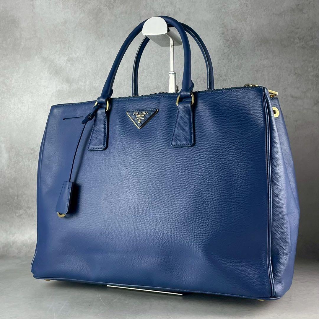 美品 PRADA プラダ ガリレア トートバッグ ショルダーバッグ レザー