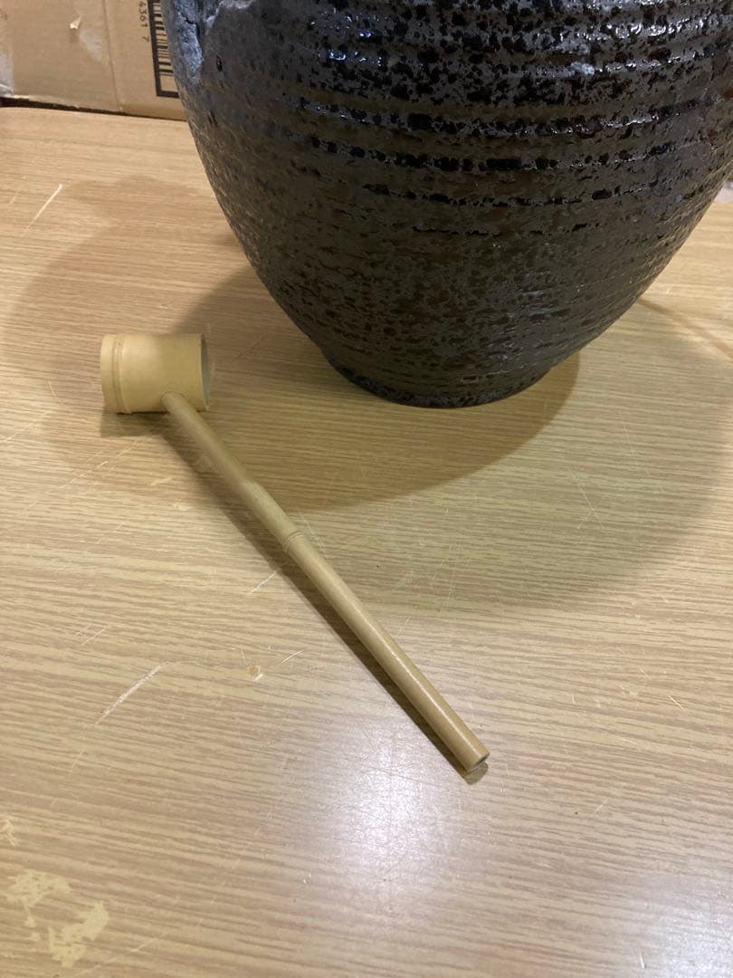 ユ*ル様 信楽焼 電動つくばい 陶器 蹲 鹿威し 水鉢 室内　和風 陶器 幅約2