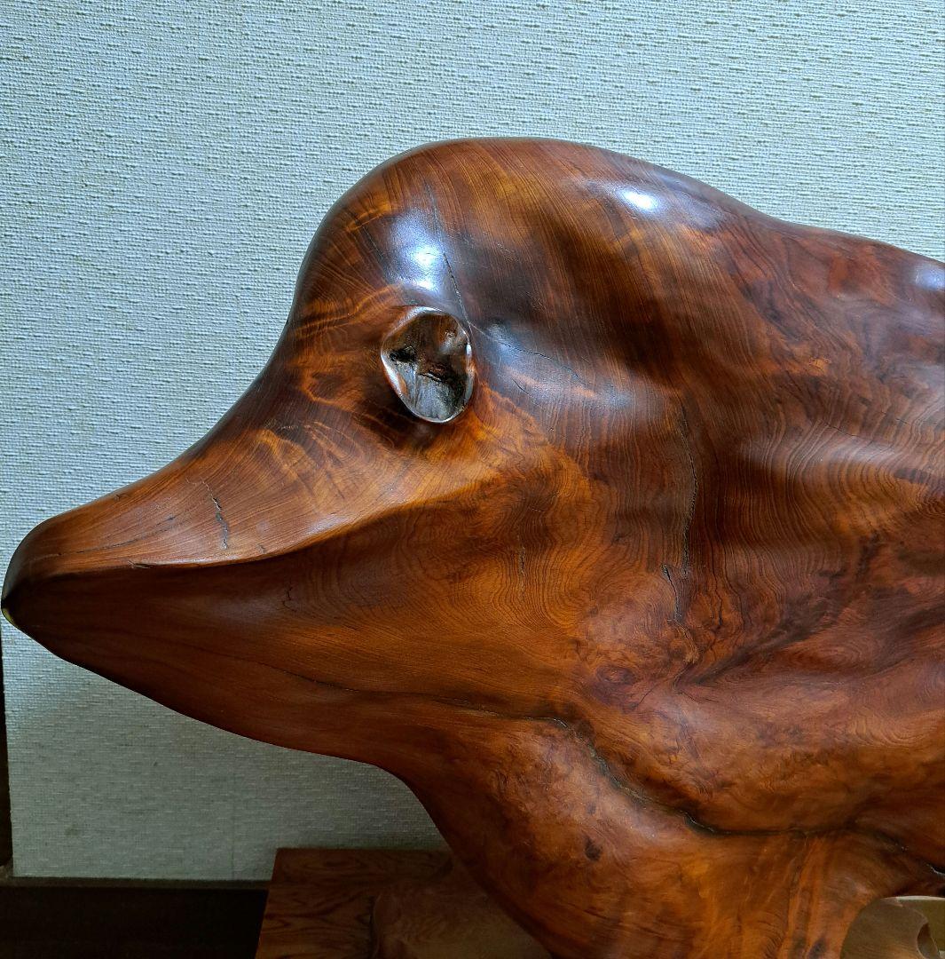 DT　屋久杉　魚の置物