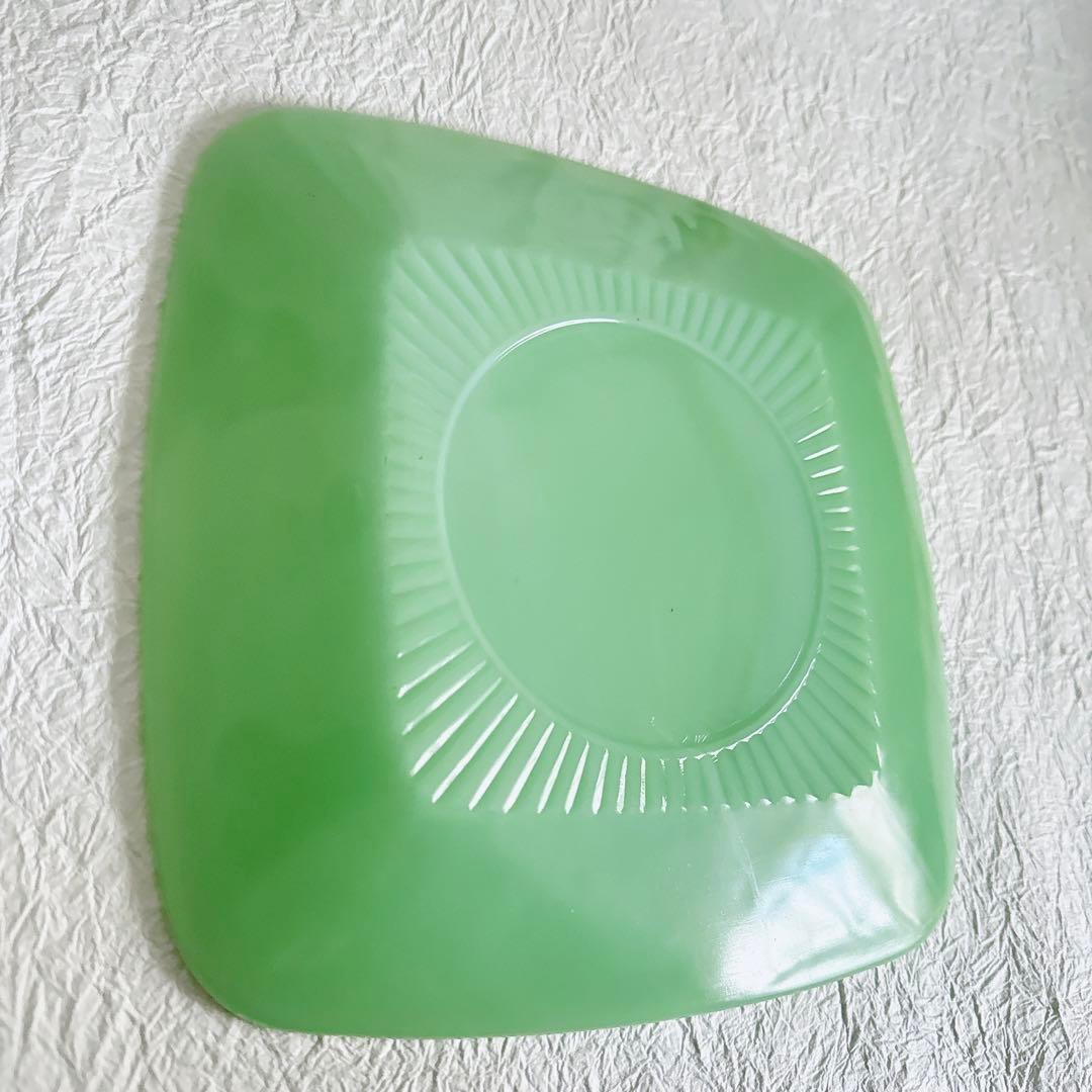 美品 ファイヤーキング fireking チャーム プレート スクエア レア