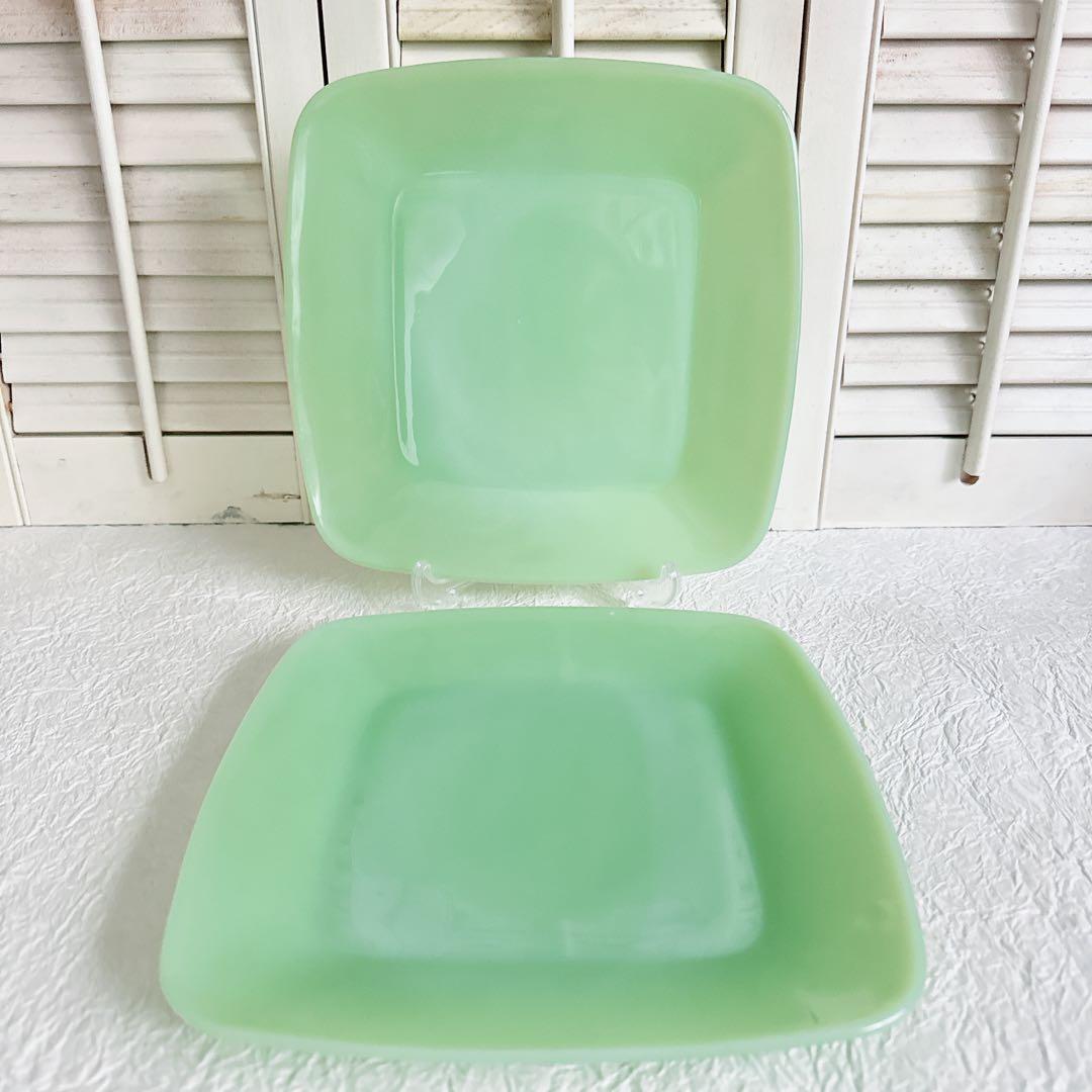 美品 ファイヤーキング fireking チャーム プレート スクエア レア