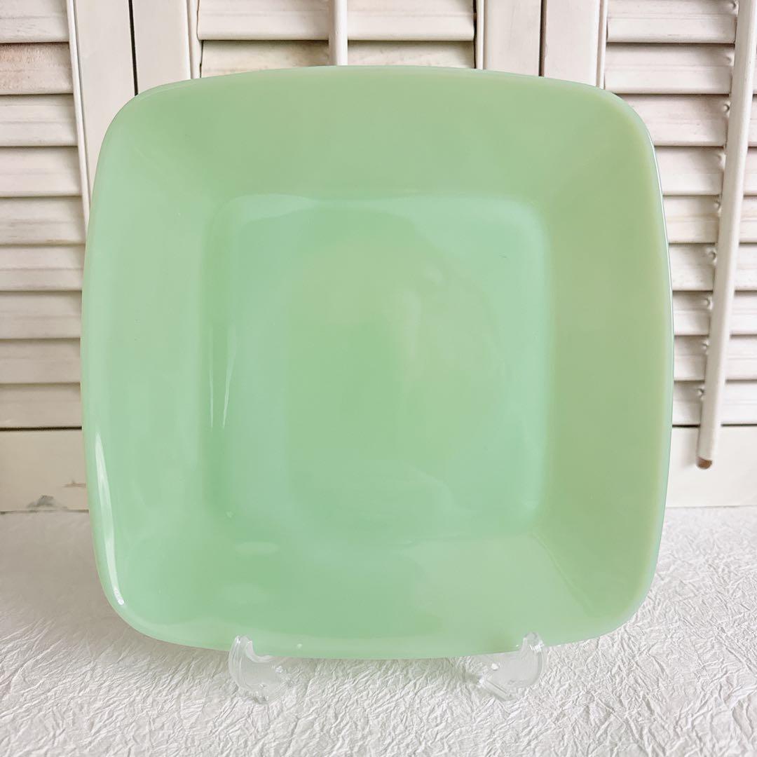 美品 ファイヤーキング fireking チャーム プレート スクエア レア