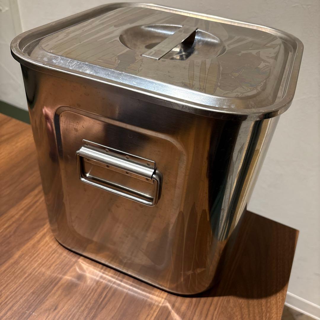 YUKIWA(三宝産業)角・深型キッチンポット 27cm・手付