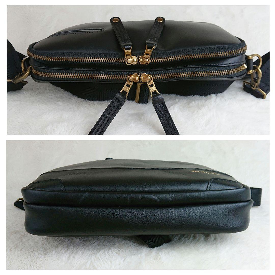 サンサン Master Piece マスターピース レザーショルダーバッグ