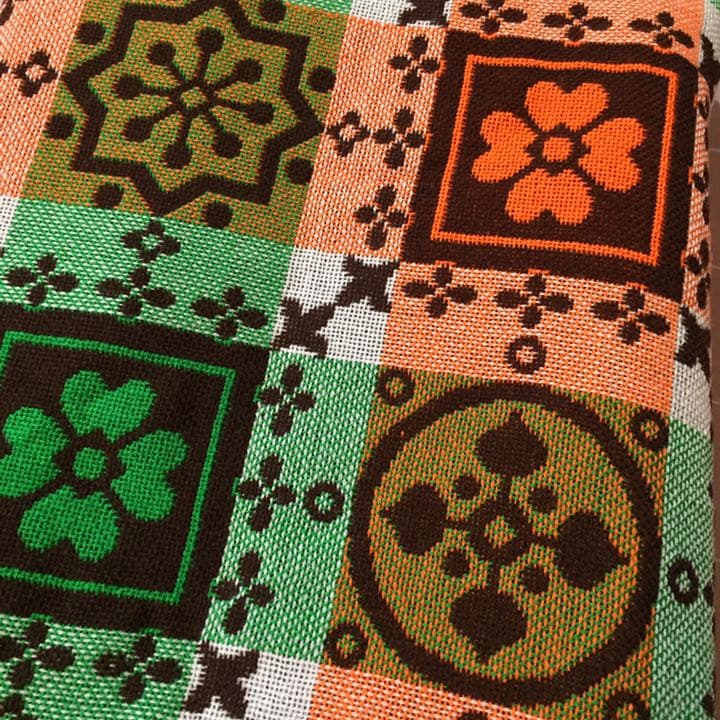 未使用 昭和レトロ こたつ上掛け こたつカバー　茶系