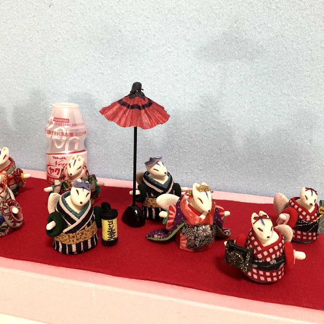 創作人形　ミニ 狐の花魁道中　べらぼう　瀬川