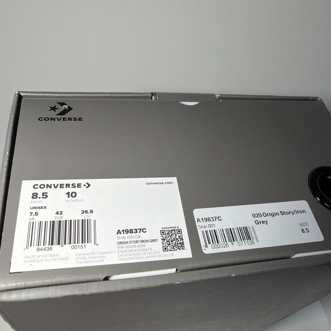 US8.5 新品 SHAI 001 converse Ares Gray 灰