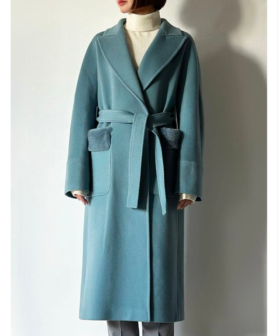 barneys new york バーニーズニューヨーク　ロングコート　ファー