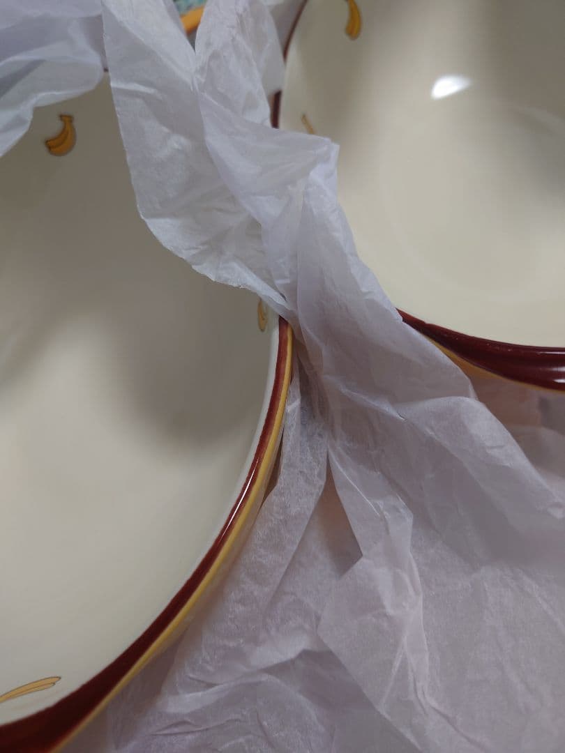 【未使用】バザールでござーるイエロー　カレー皿 2個セット