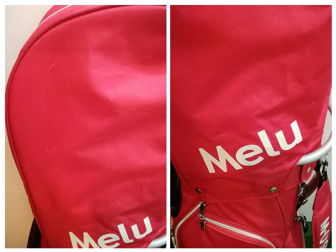 MUスポーツ　キャディバック　キャスター付き　ローリングソール　ピンク